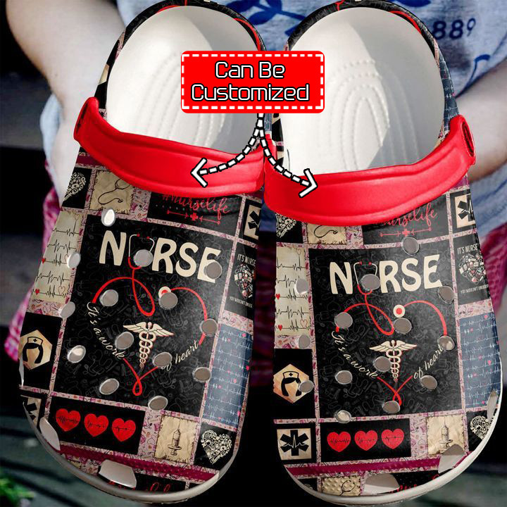 Nurse Crocs – Nurse Pattern Crocs Clog Shoes For Men And Women ...