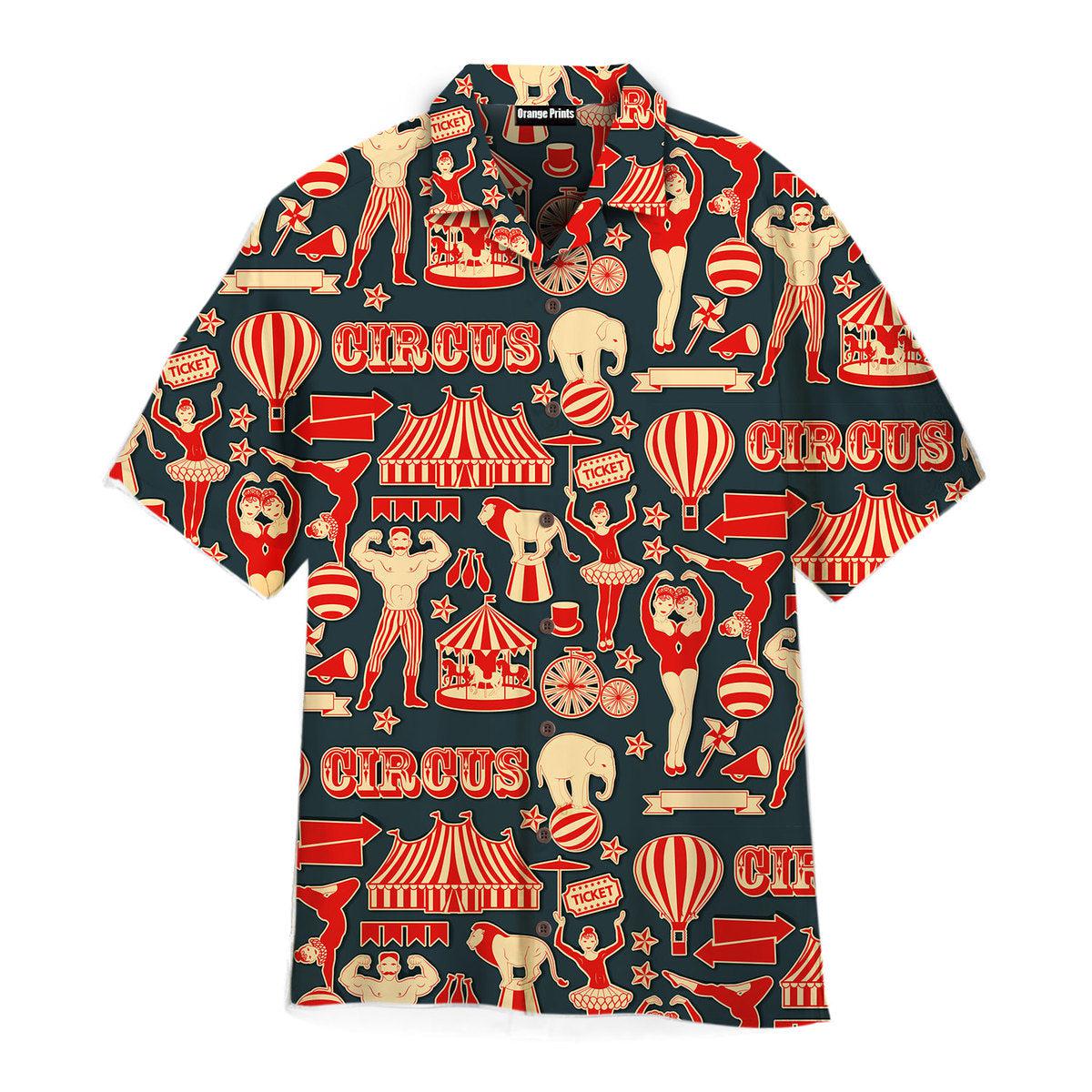 Amazing Retro Circus Aloha Hawaii Shirts For Men Women Ha29814