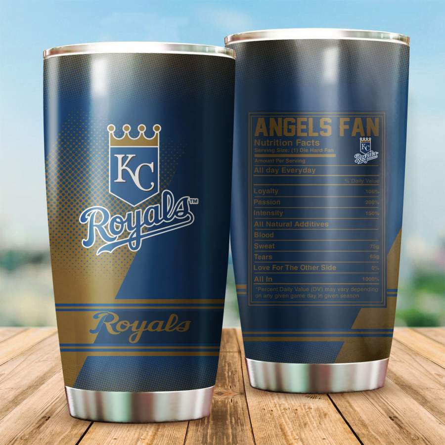 Kansas City Royals  Printed Stainless Steel Insulated Tumbler Cup