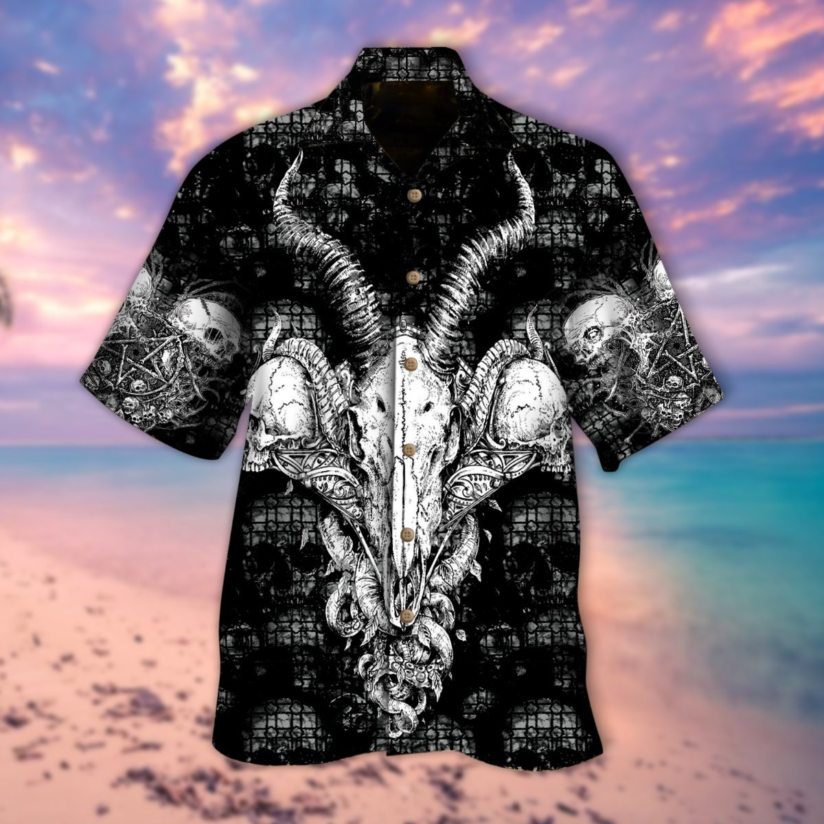 Lucifer Skull Halloween Hawaii Shirt For Men Women Adult Ha67819