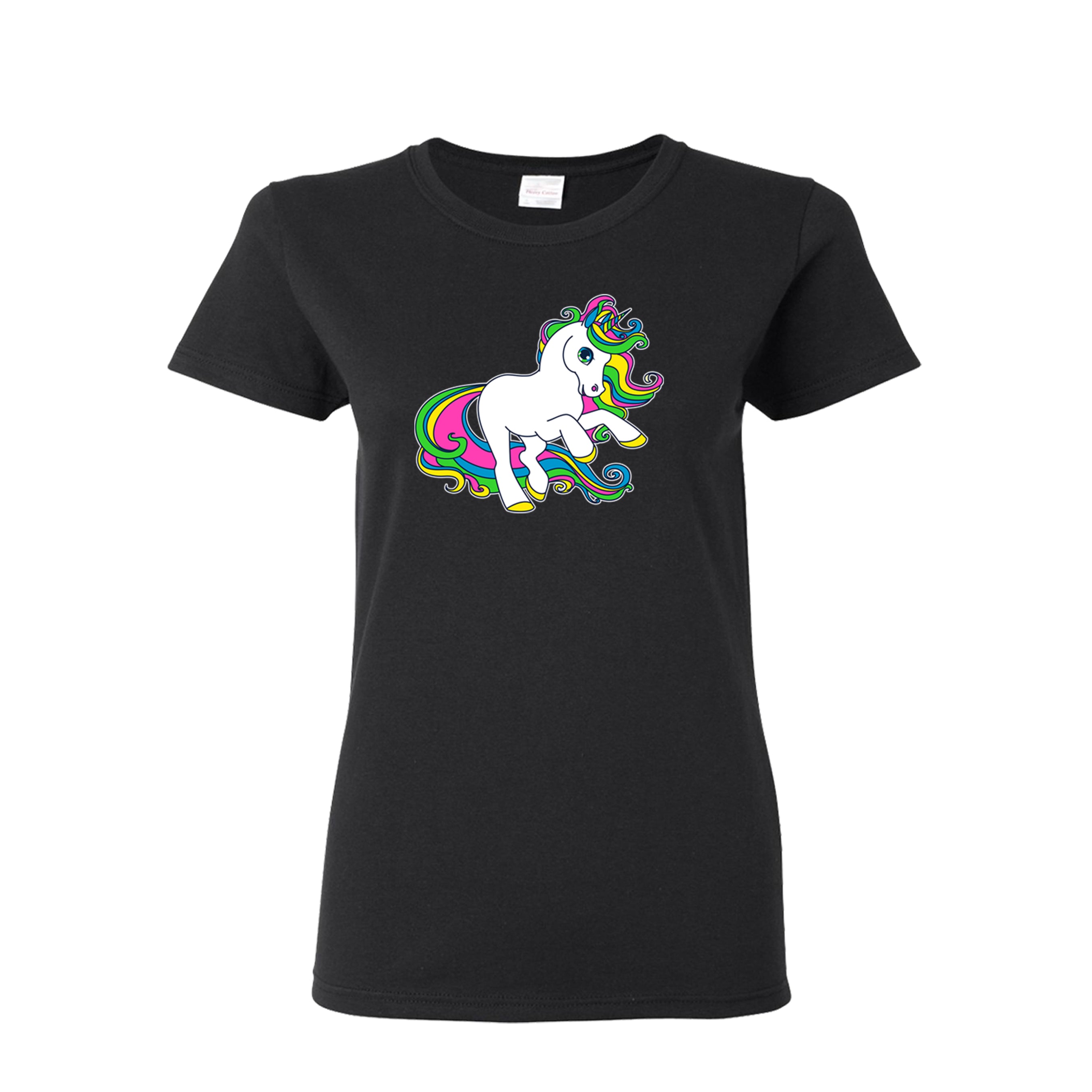 White Unicorn Rainbow Women’s T-shirt