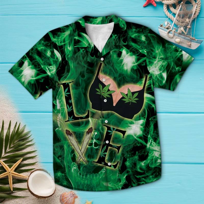 A Simple Man Likes Doobies and Boobies G5724 – Hawaiian Shirt