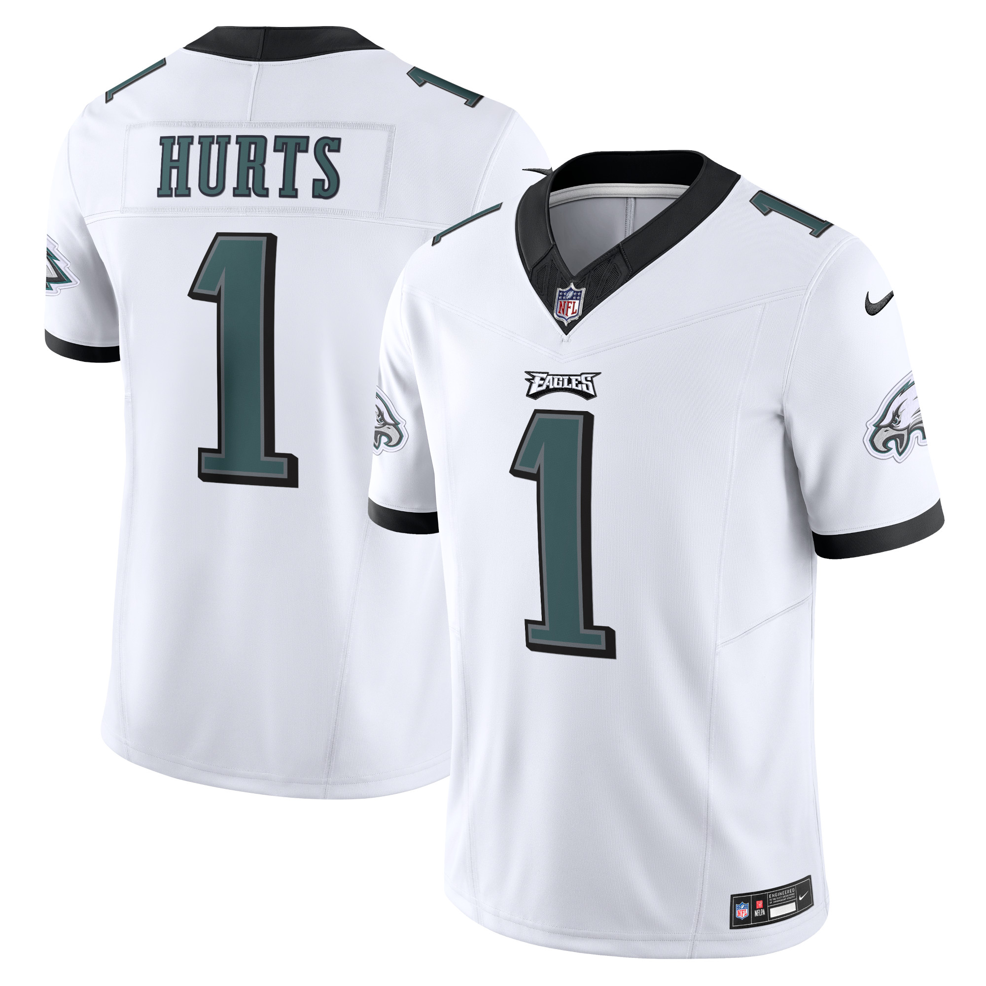 Jalen Hurts Philadelphia Eagles Vapor F.U.S.E. Limited Jersey – White