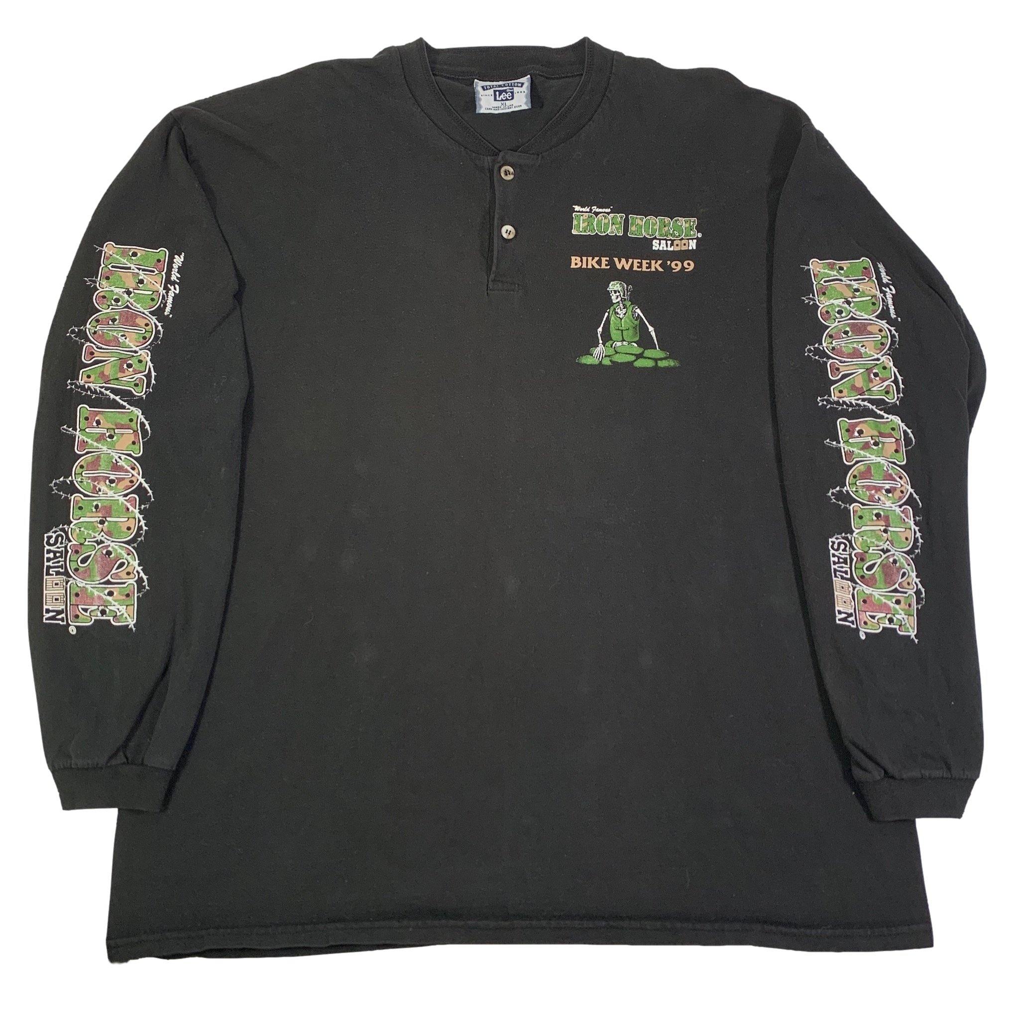 Vintage Iron Horse Saloon “Bike Week” Long Sleeve Henley