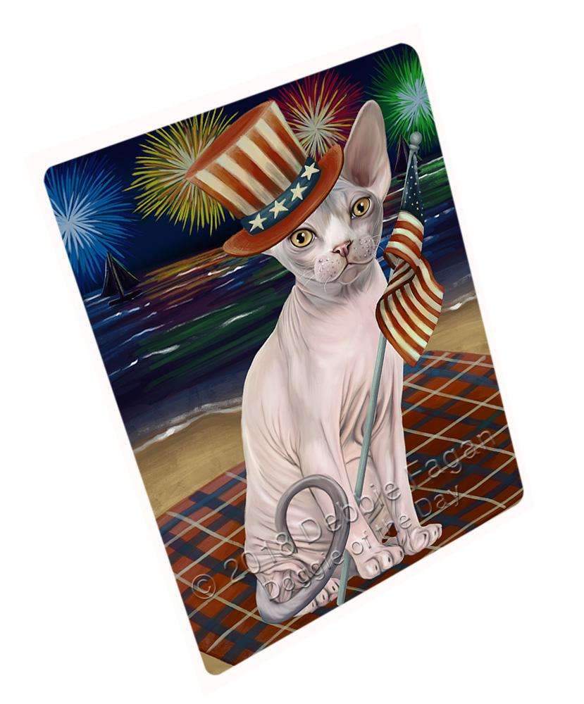 4Th Of July Independence Day Firework Sphynx Cat Blanket Blnkt85359