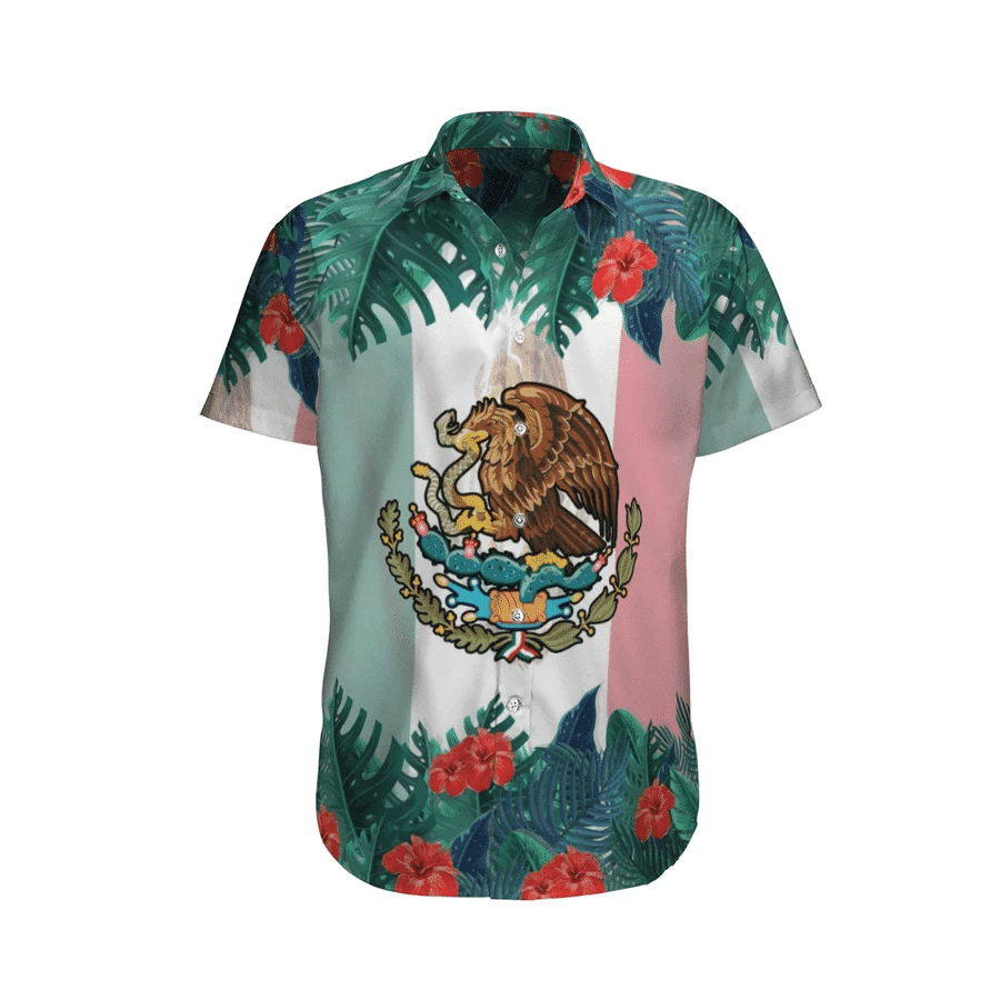 Hawaii Aloha Shirts Mexico Tropical Flower Ha62116