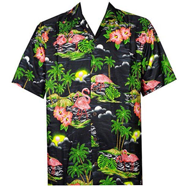 Flamingo Black Awesome Design Hawaii Shirt Ha97613