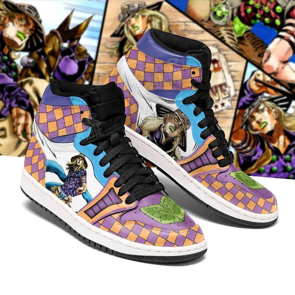Jojo’S Bizarre Adventure Gyro Zeppeli Anime Air Jordan Shoes Sport Sneakers