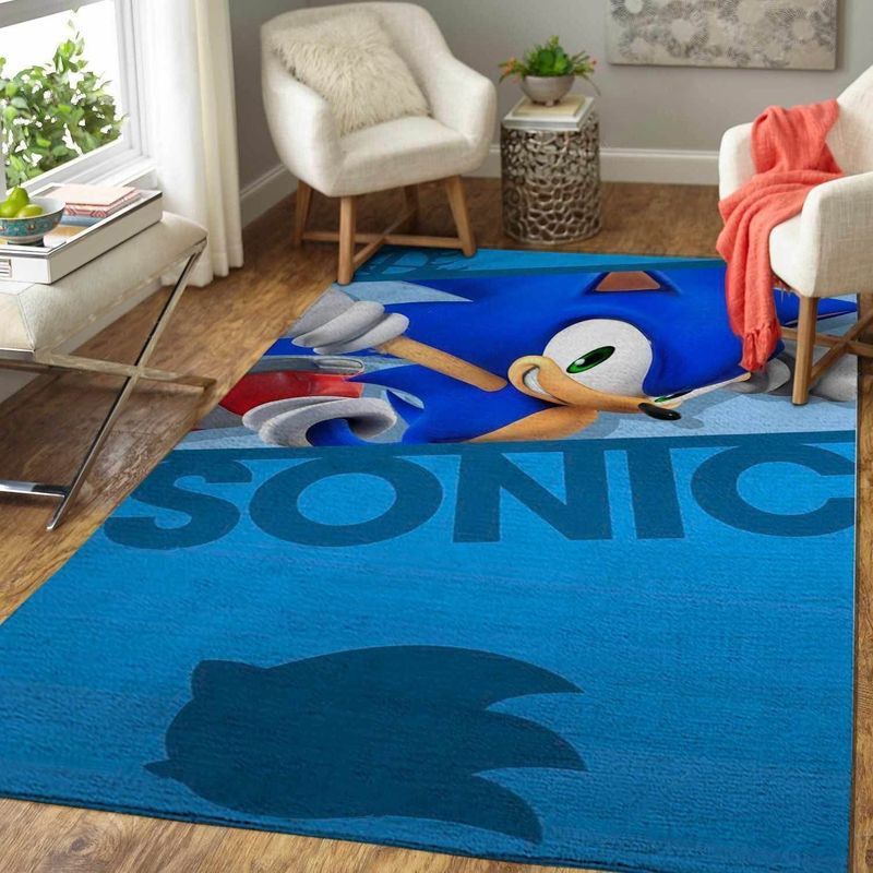 Sonic The Hedgehog 2 Area Rug Living Room Rug Home Decor Floor Decor