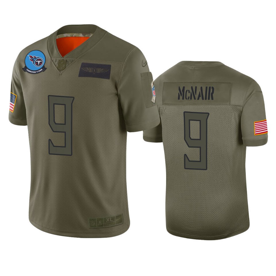 Tennessee Titans Steve Mcnair Camo 2019 Salute To Service Limited Jersey