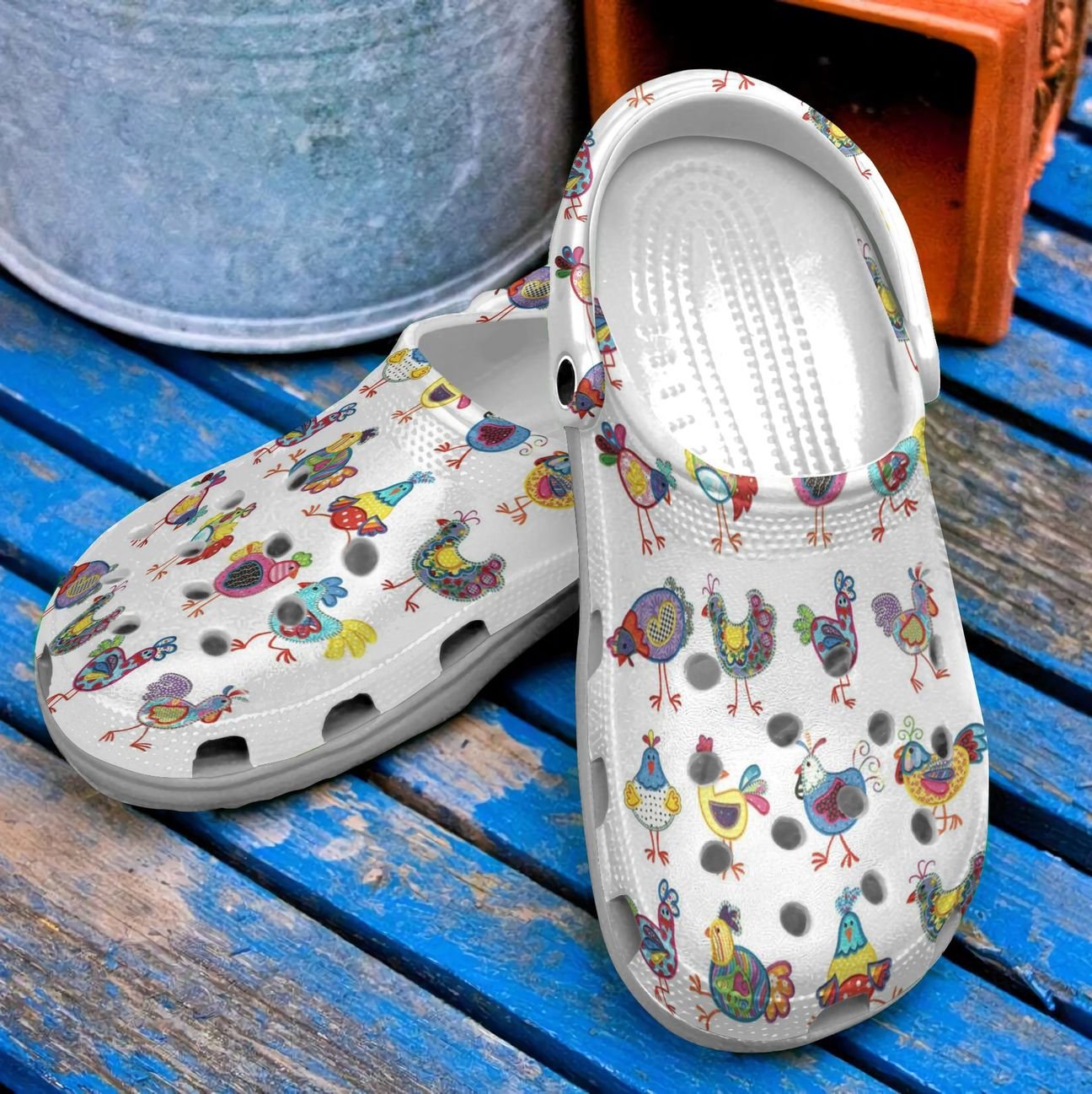 Chicken Personalized Clog, Custom Name, Text, Color, Number Fashion Style For Women, Men, Kid, Print 3D Do You Love Chickens