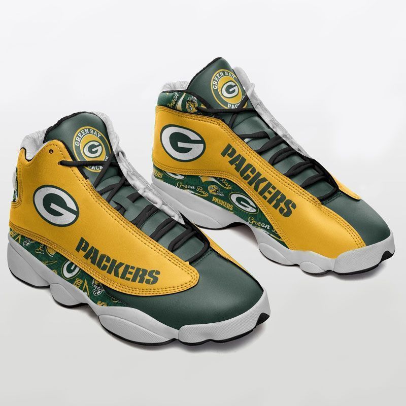 green bay packers air jordan 13 shoes sport sneakers jd13 sneakers personalized shoes design