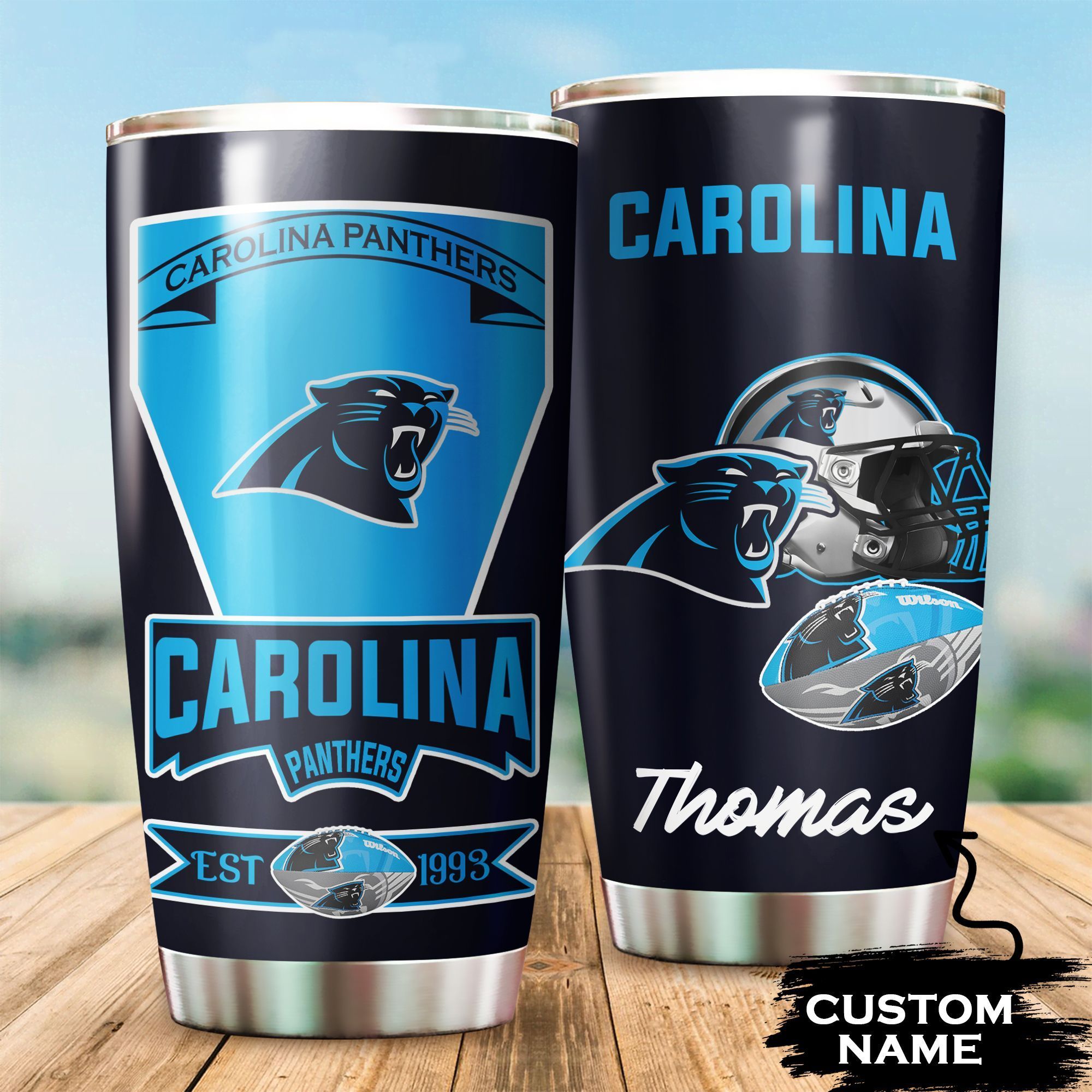 Carolina Panthers Custom Tumbler 127 L1BTH0148