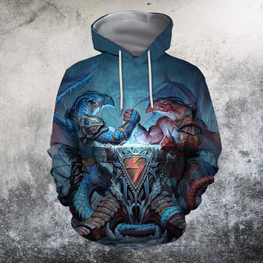 3D All Over Print andrei kuzinskii drakony vechnosti dragon Hoodie