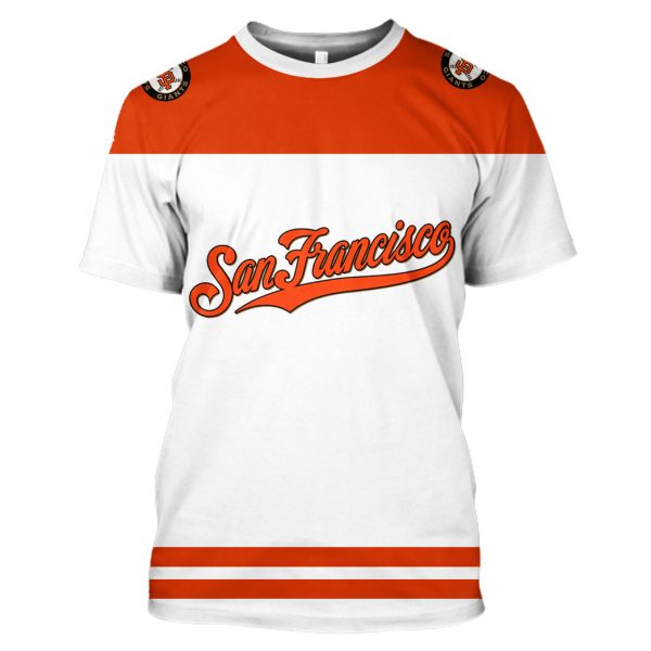 San Francisco Giants Personalized Unisex Tshirt All Over Printed Unisex Tshirt Us Size