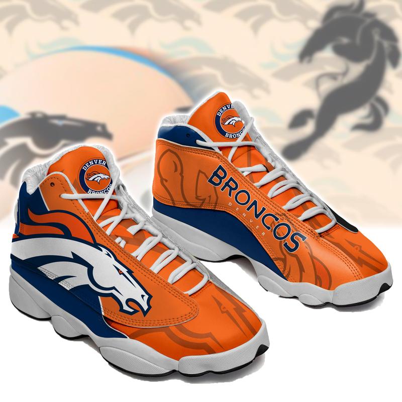 Denver Broncos Form Air Jordan 13 Sneakers M444-Lan1