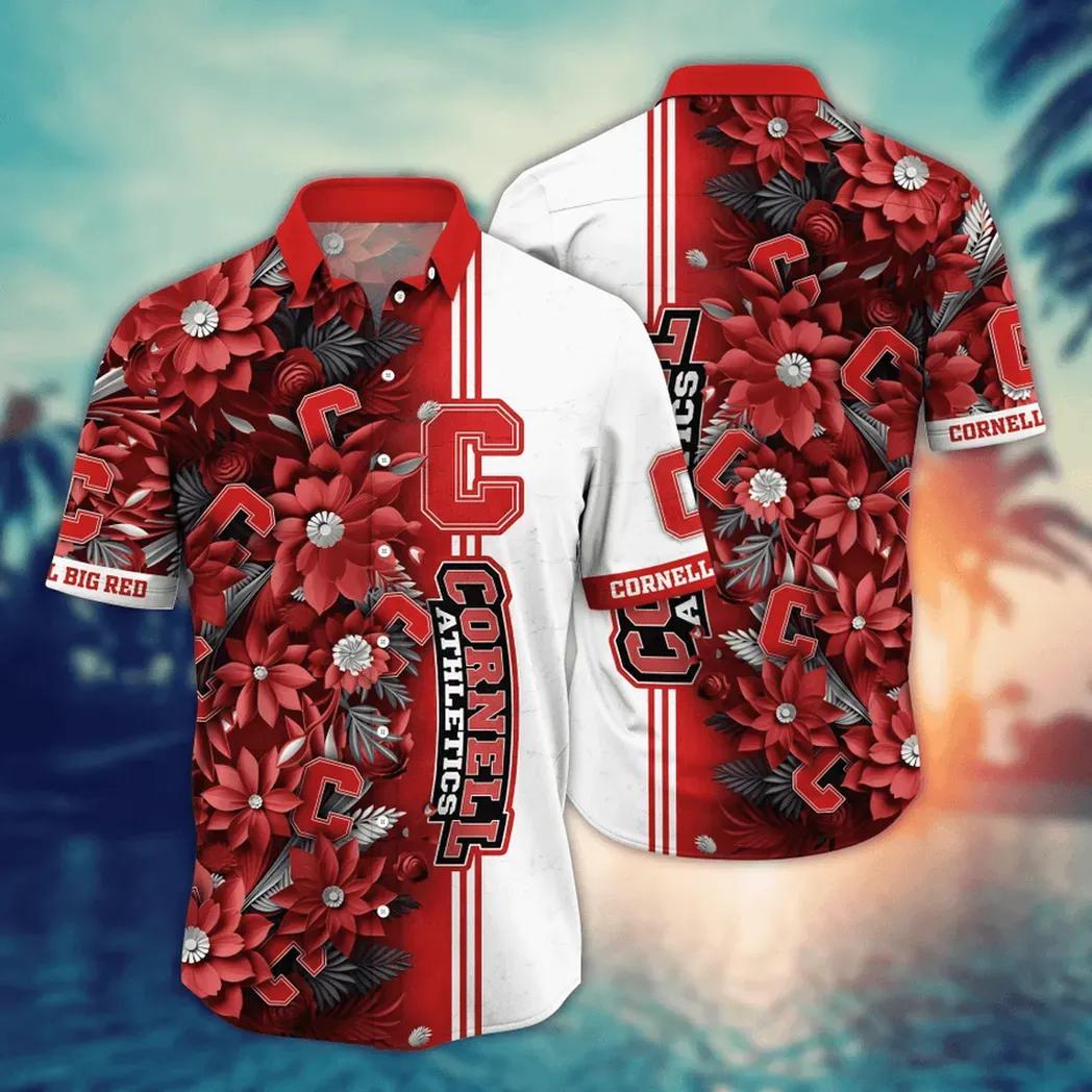Cornell Big Red Ncaa Flower Aloha Hawaiian Shirt 3, Ncaa Hawaiian Shirt