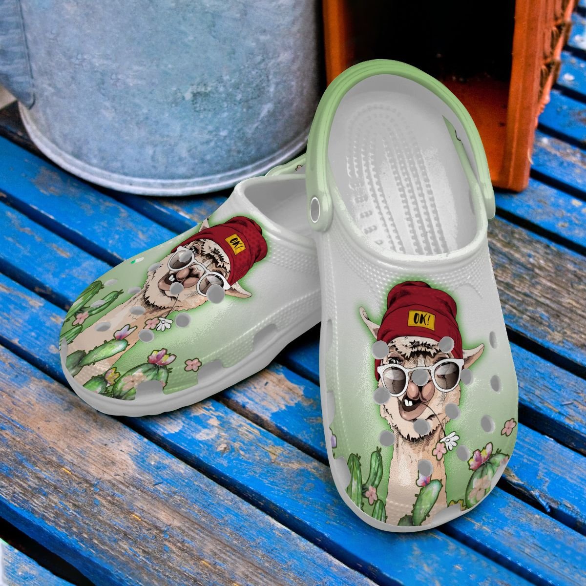 Llama Personalized Clog, Custom Name, Text, Color, Number Fashion Style For Women, Men, Kid, Print 3D Cool Llama