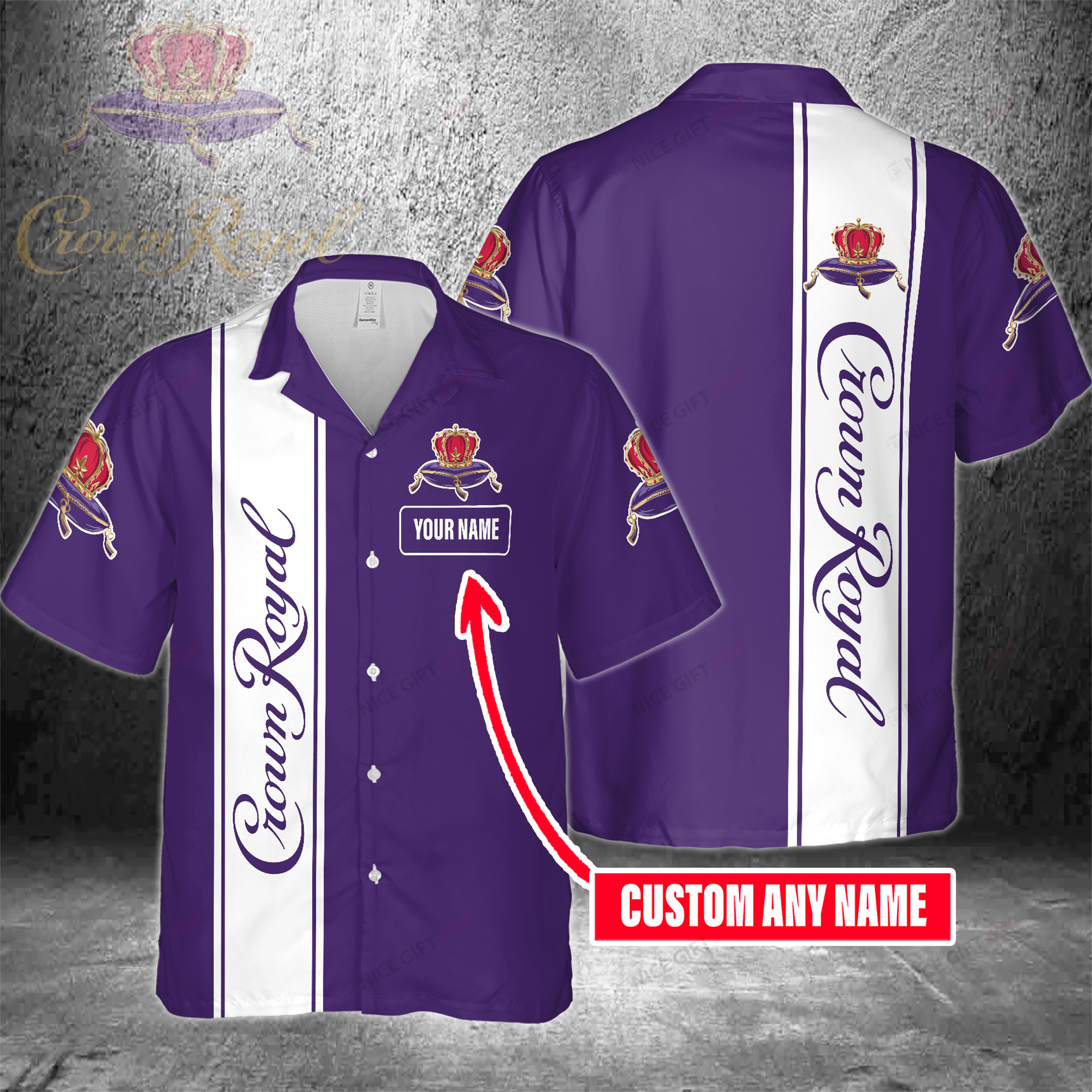 Crown Royal Custom Name Hawaiian Shirt 3Hs-U9L5