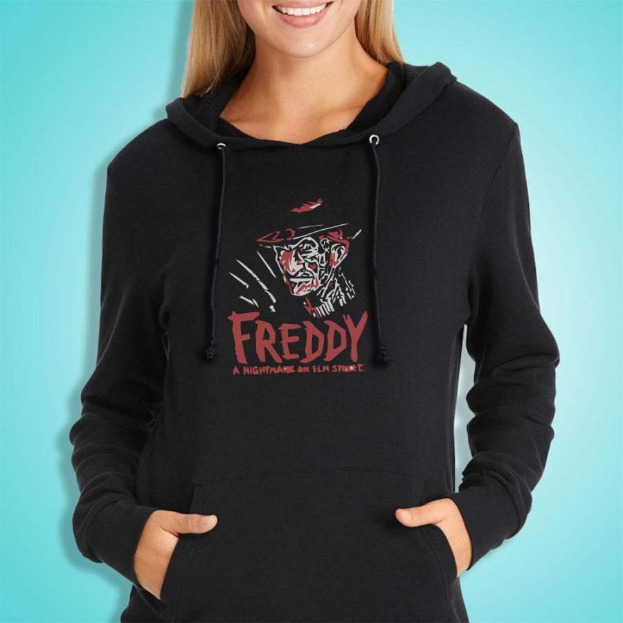 A Nightmare On Elm Street Drawn Women’S Hoodie