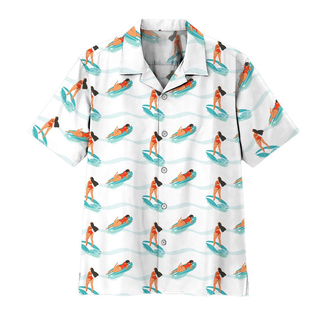 Gearhuman Surfing Girl Hawaiian Shirt Ha27977