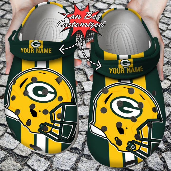 Football Crocs - Personalized G.Packers Team Helmets Clog Shoes1