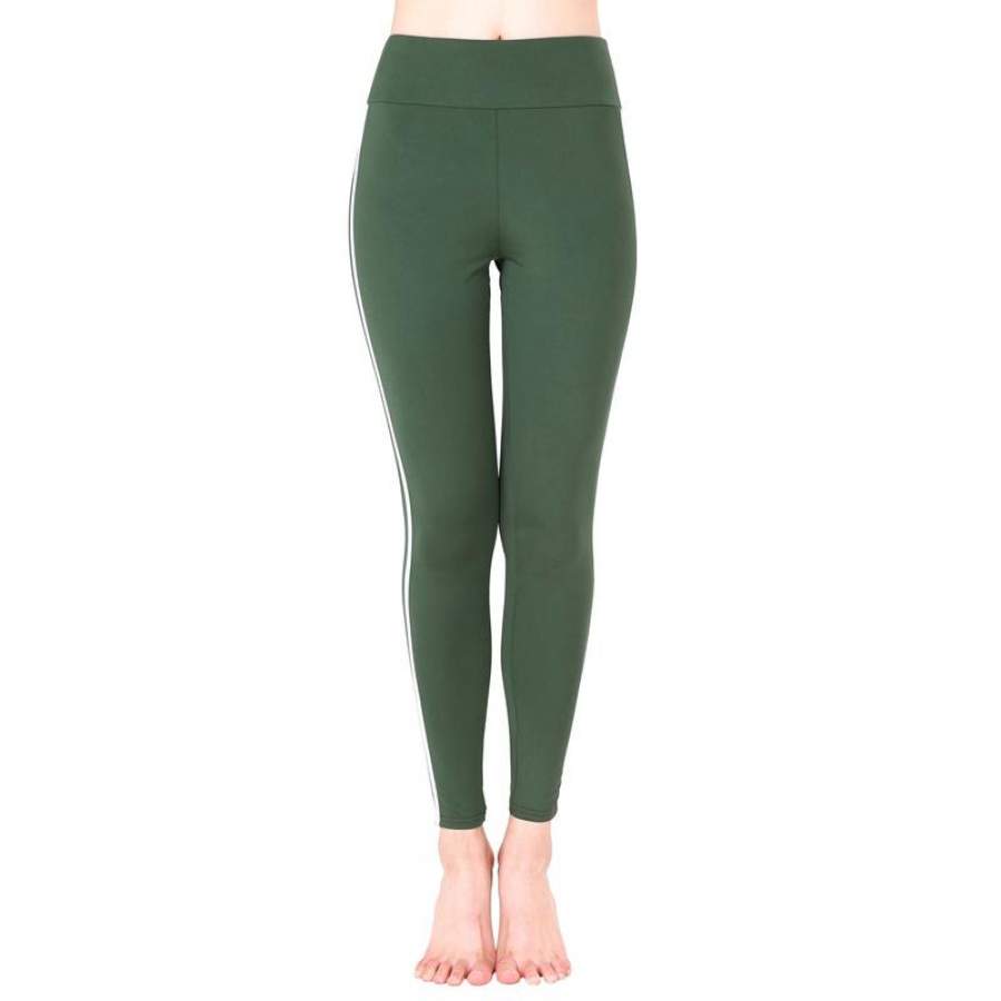 2017 Plus Size Women Skinny Casual Leggings High Waist Stretch Stripe Fitness Pants Legging Trousers For Women Sexy Silm Legins