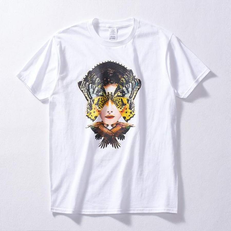 Summer New Arrival Men T-shirt Fashion Trendy Cotton Printed Short Sleeve T shirts Top Tees