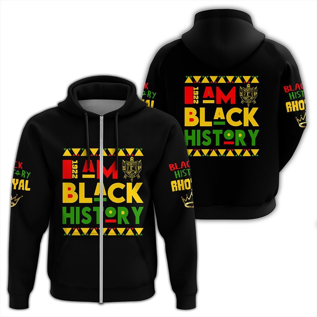 Black History Sigma Gamma Rho Zip Hoodie