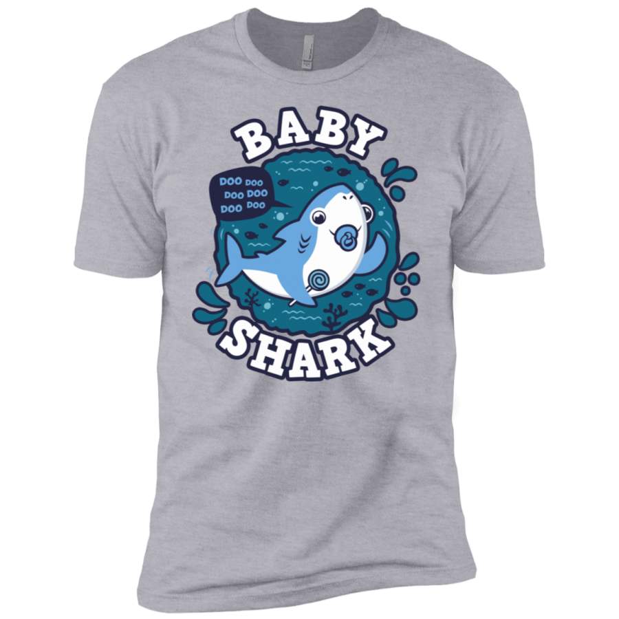 Shark Family trazo – Baby Boy chupete Men’s Premium T-Shirt