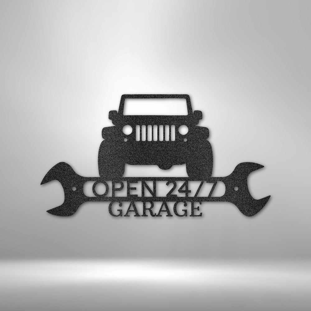 Jeep Shop Monogram – Personalized Steel Sign