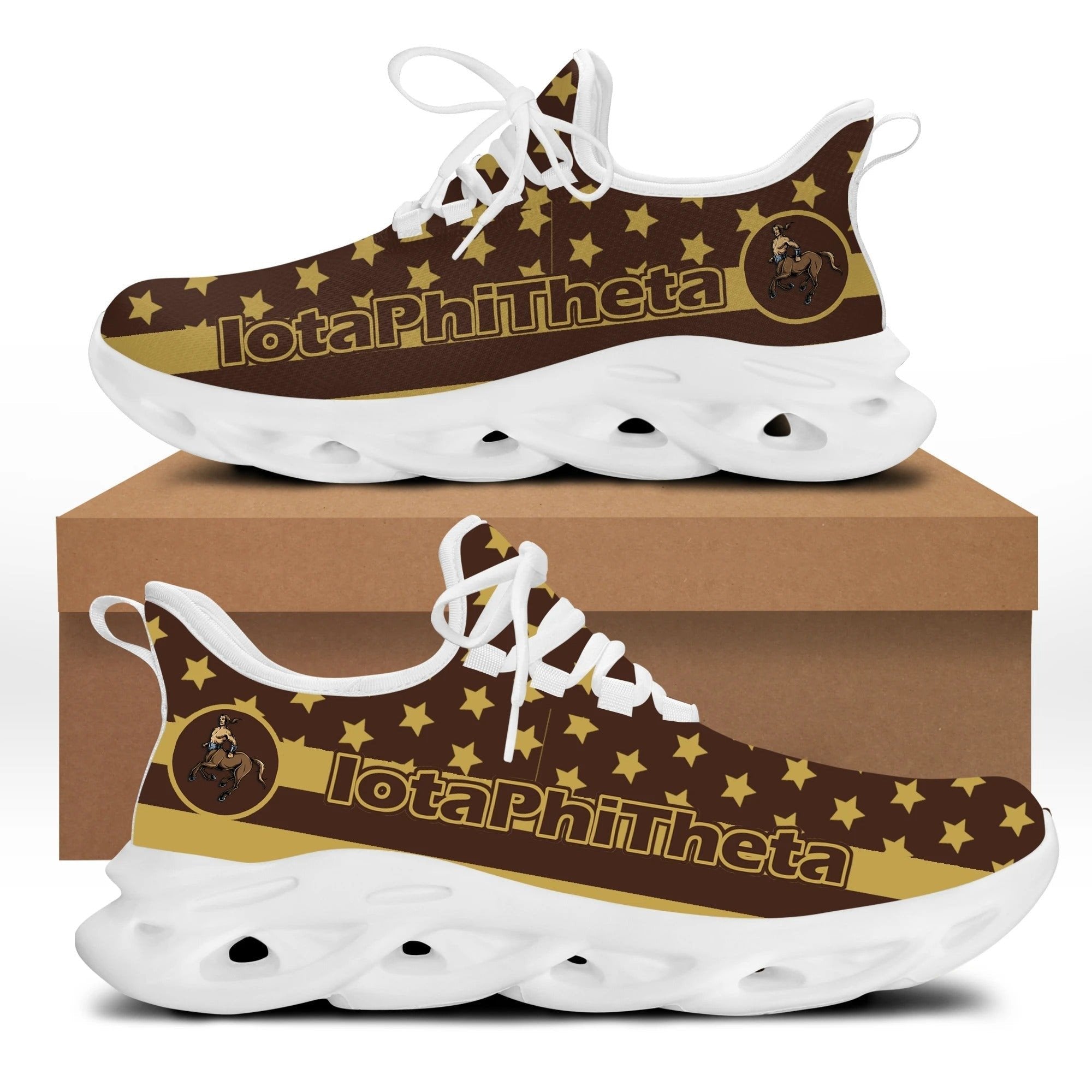 Fraternity Footwear – Iota Phi Theta Stars Clunky Sneakers