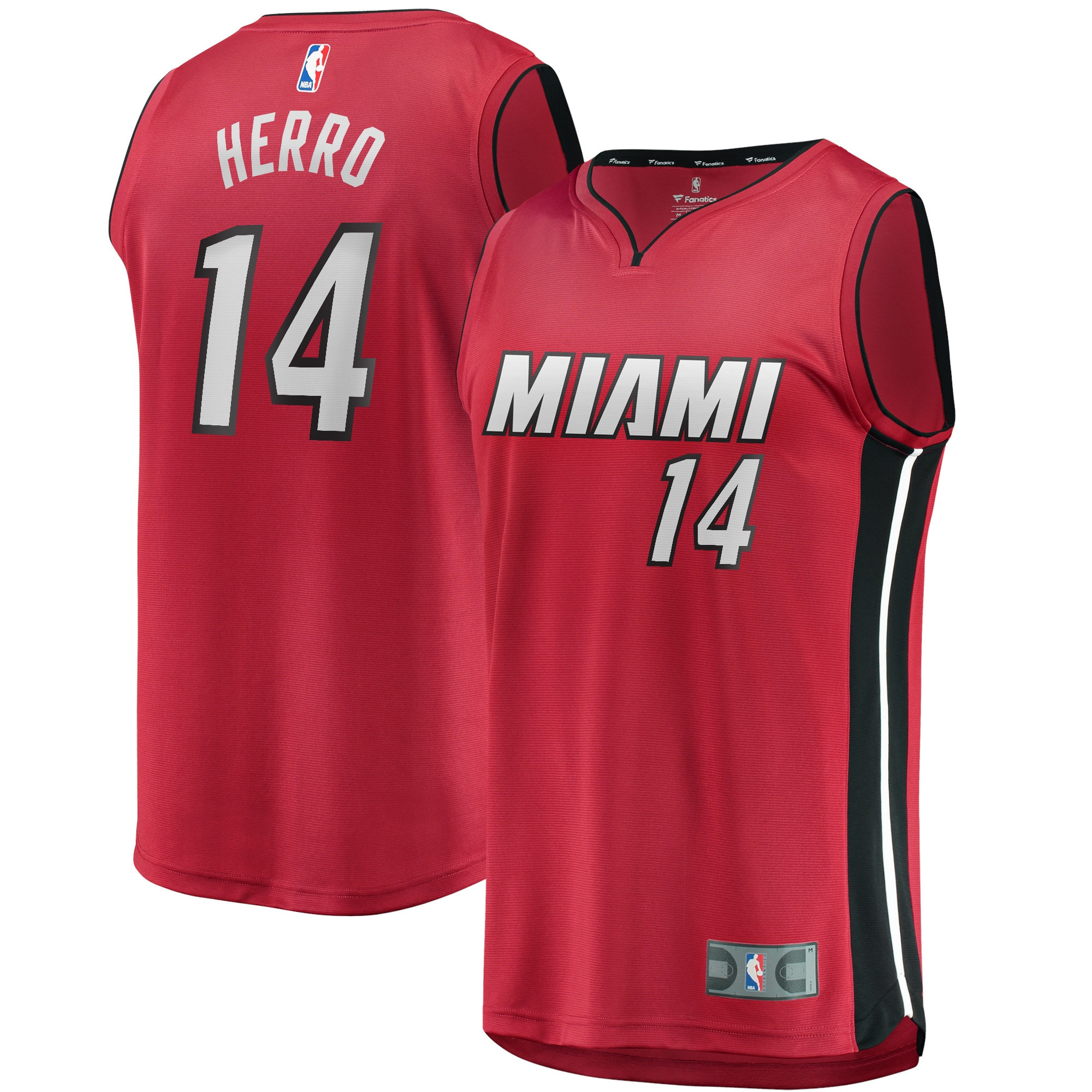 Tyler Herro Miami Heat Fanatics Branded Fast Break Replica Player Jersey – Statement Edition – Red NBA