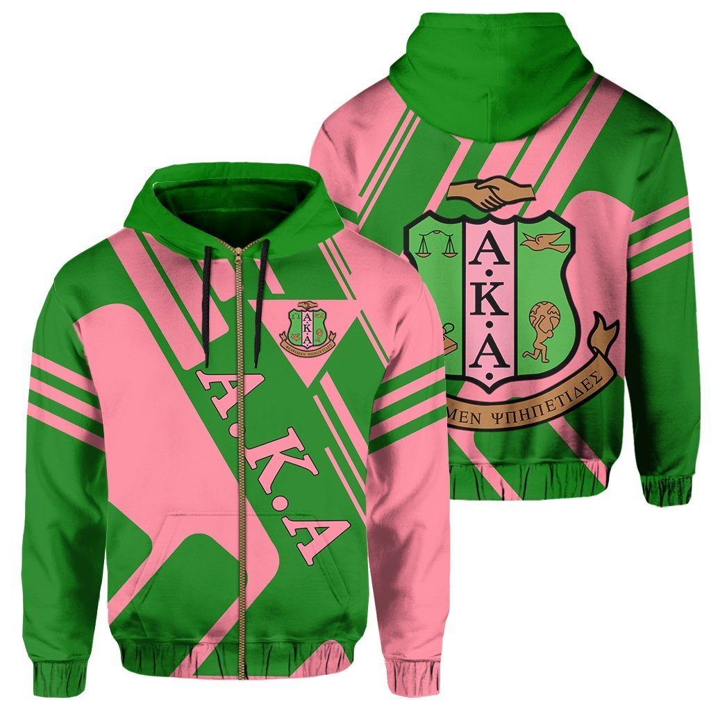 Greek Life Hoodie – Alpha Kappa Alpha Zip Hoodie