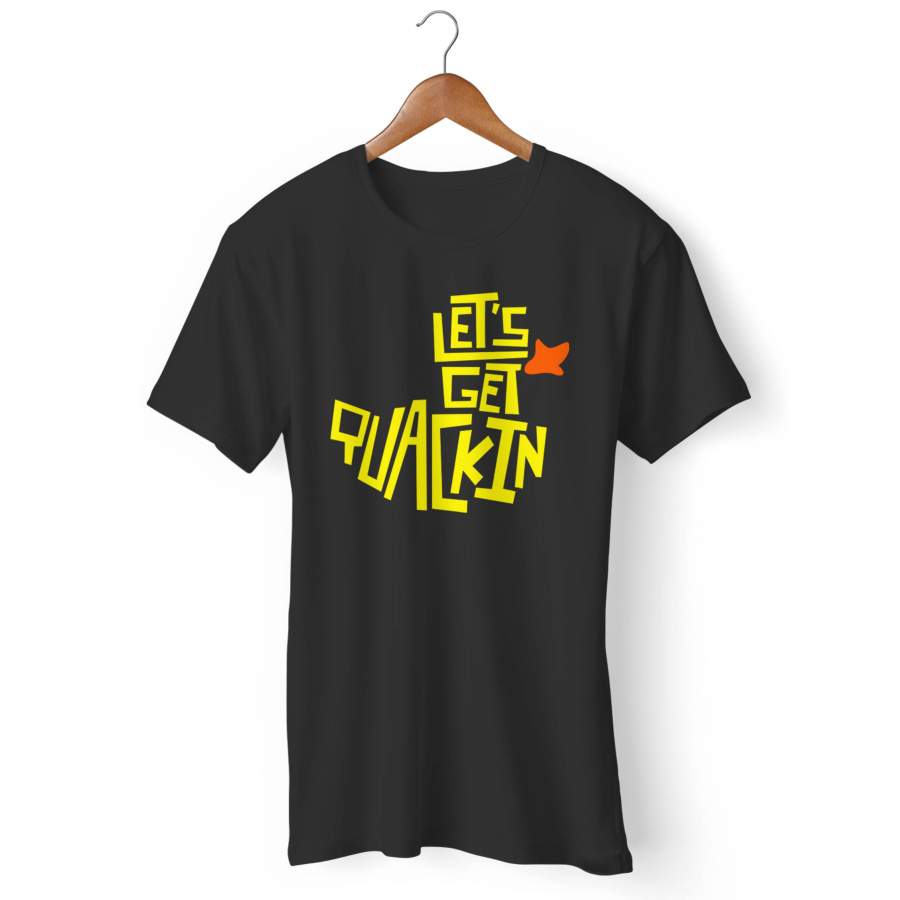 Rubber Duck Funny Animal Let%E2%80%99s Get Quackin Man’s T-Shirt