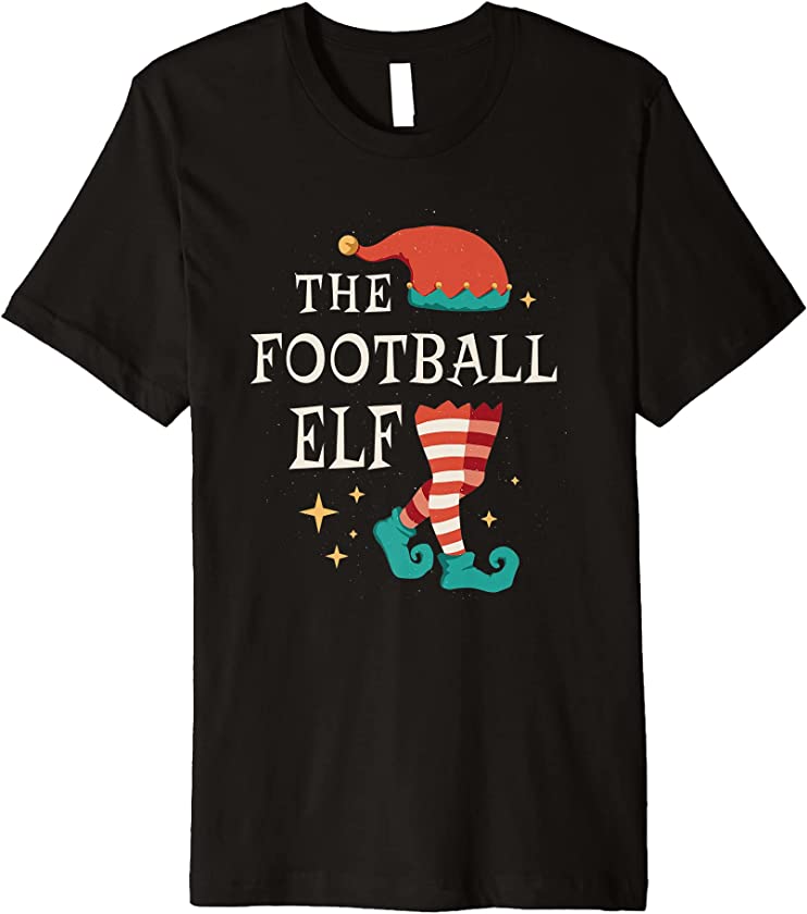 The Football Elf Cute Ugly Christmas Sweater Family Premium T-Shirt