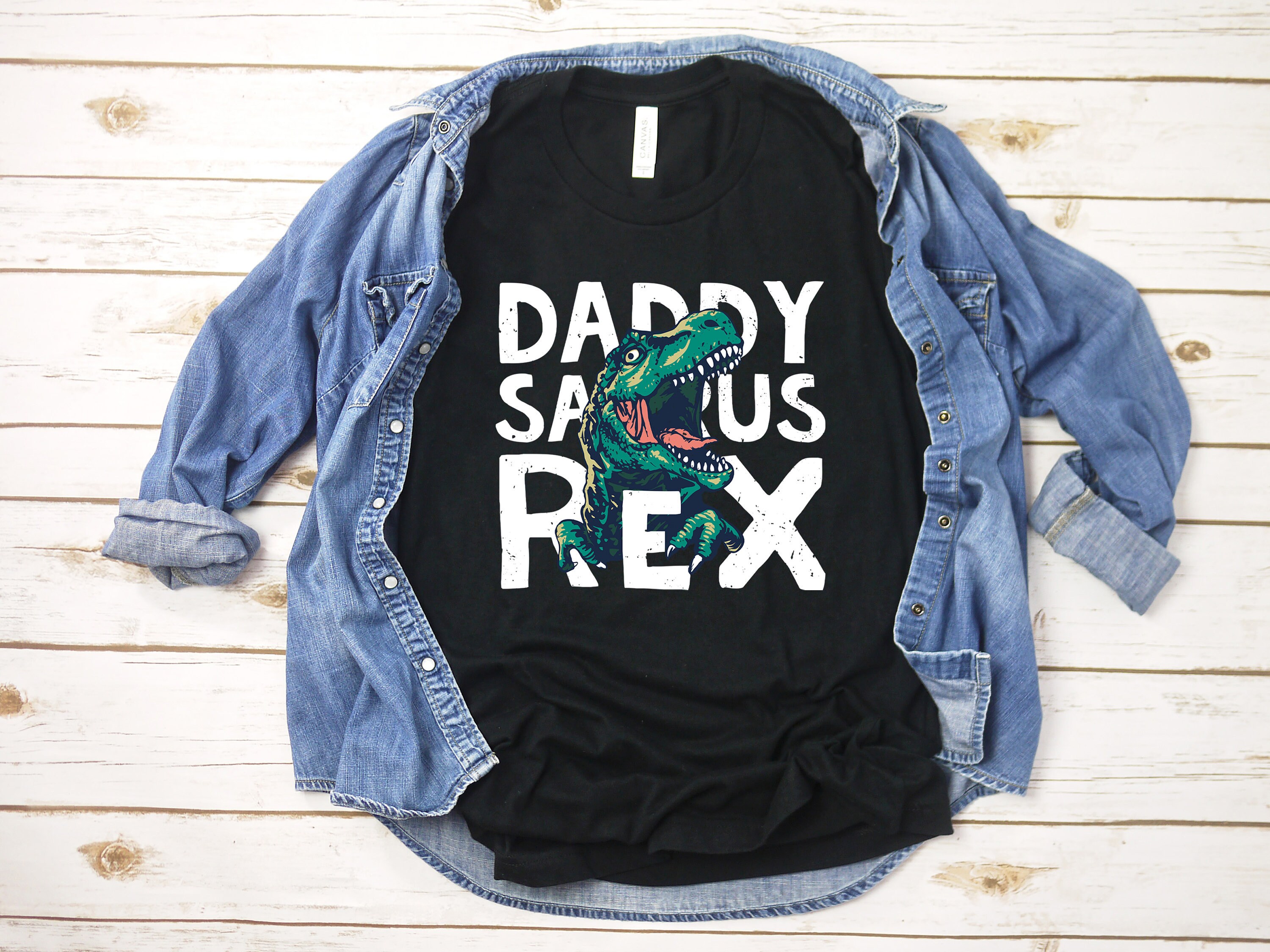 Daddysaurus Shirt, Daddy Saurus Tee Shirt, Dad Birthday Gift, Dinosaur Dad Shirt, Dinosaur Shirt Men, Gift for Dad, Family T-Shirts