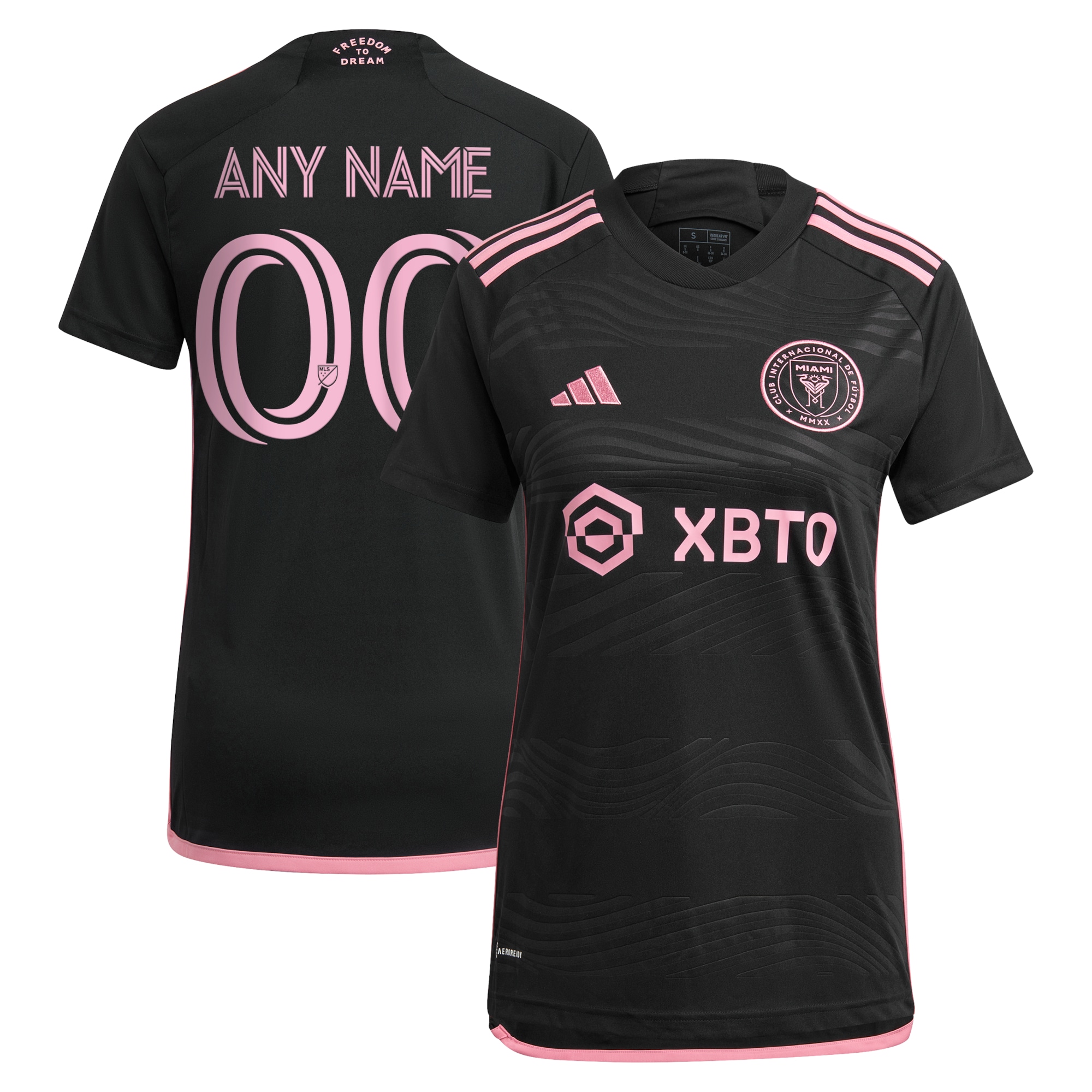 Inter Miami CF Women's 2023 La Noche Replica Custom Jersey – Black