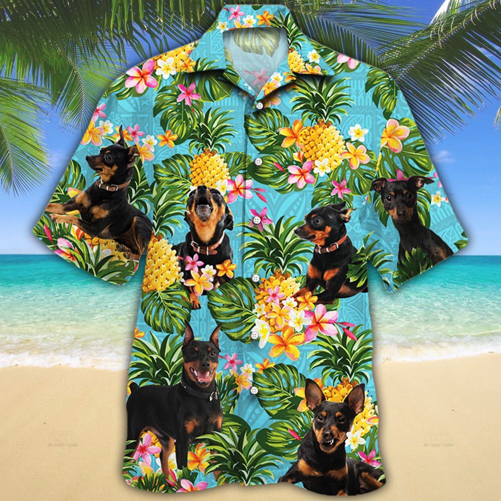 Miniature Pinscher Dog Lovers Pineapple Hawaii Shirt Ha30277