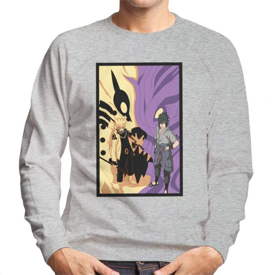 Naruto And Sasuke Fox Vs Cobra Men’s Sweatshirt