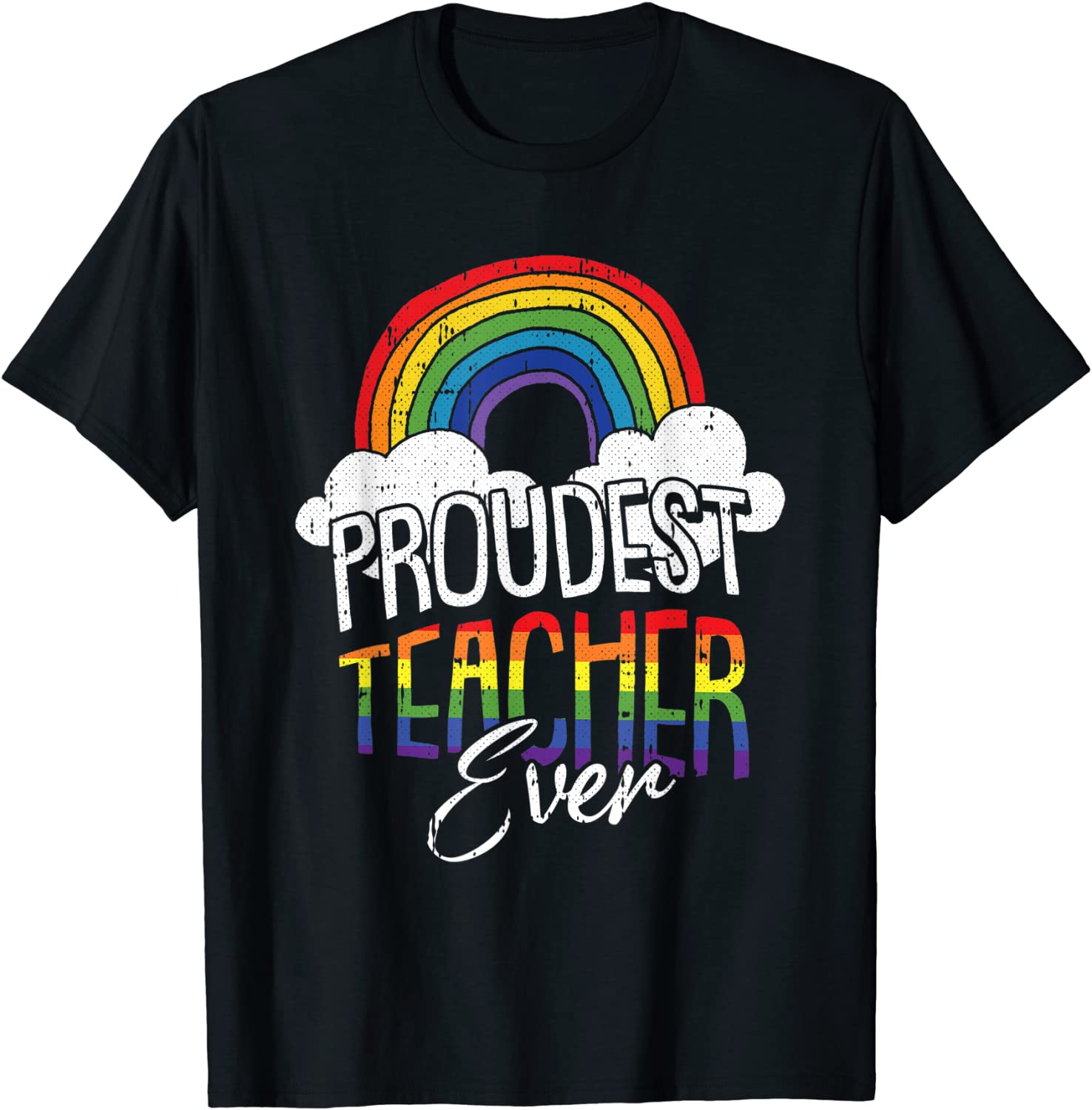 Proud Teacher Gay T Shirt, Pride Teaching Rainbow Flag Lgbt-Q Ally Shirt