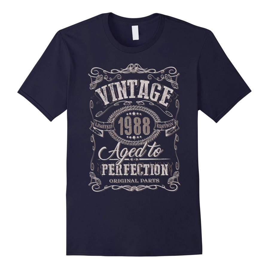 30th Birthday gift shirt Vintage dude 1988 30 year old shirt