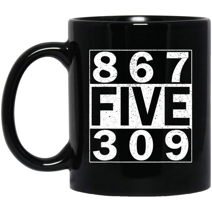 Vintage Eighties 8675309 Nostalgic and Funny 80’s Coffee Mug