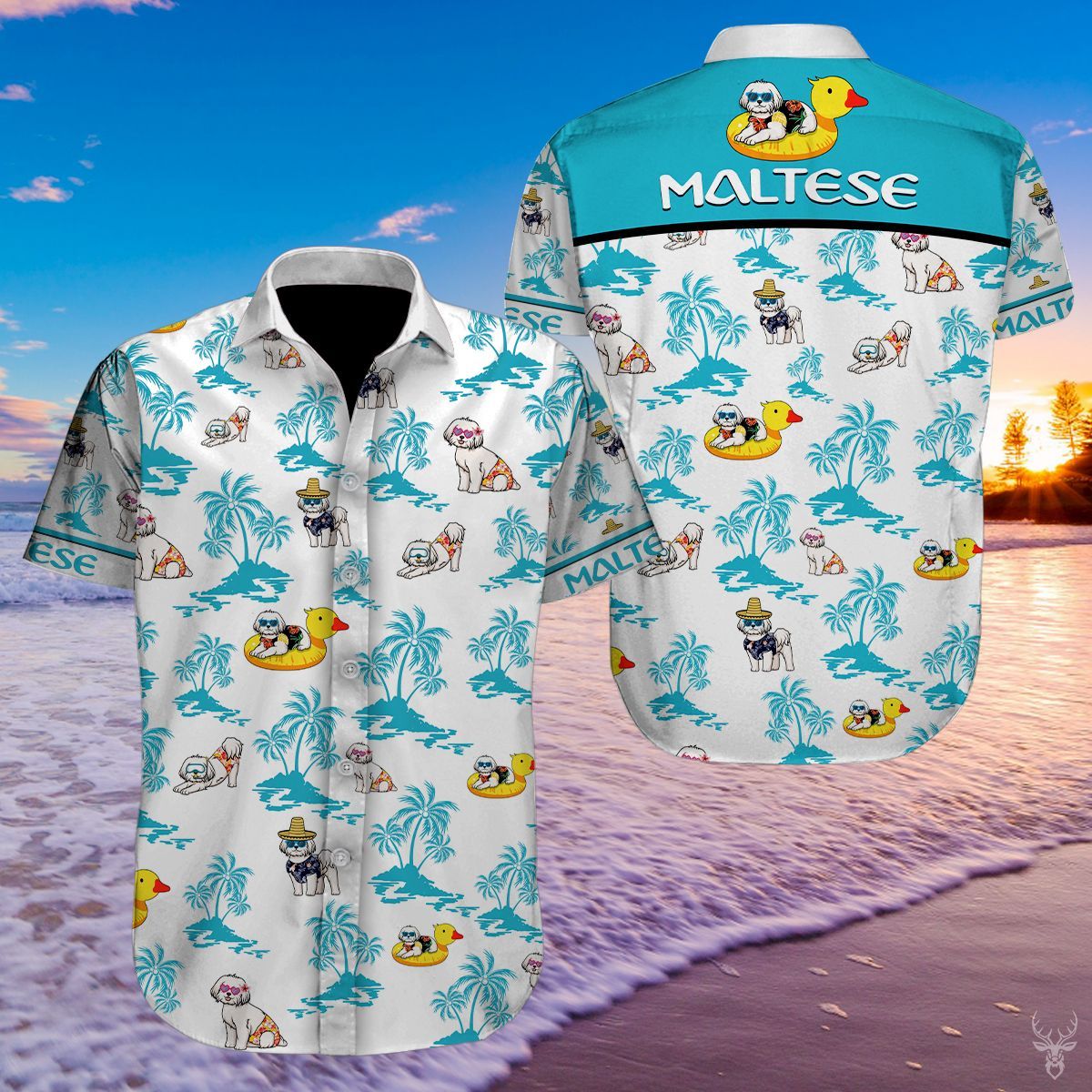 Maltese Hawaii Button Shirt LTV172006X02VT