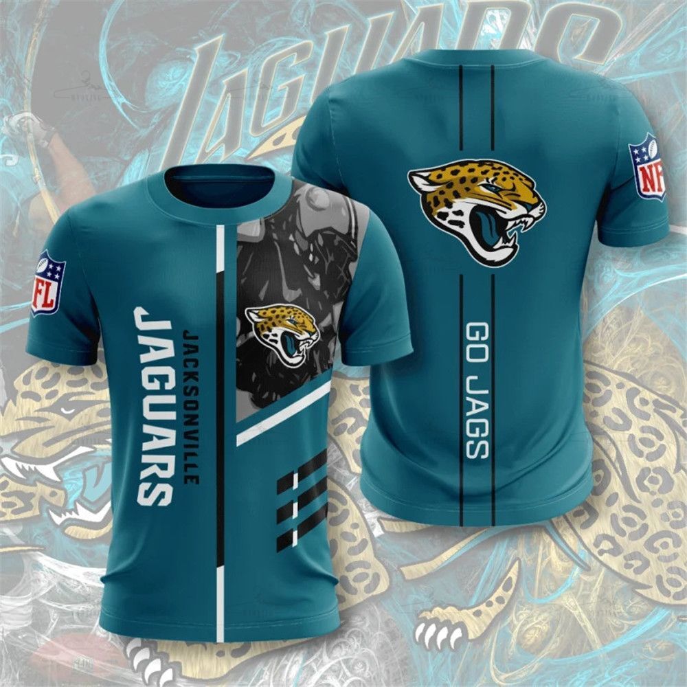 Jacksonville Jaguars T-Shirt 3D Performance Short Sleeve