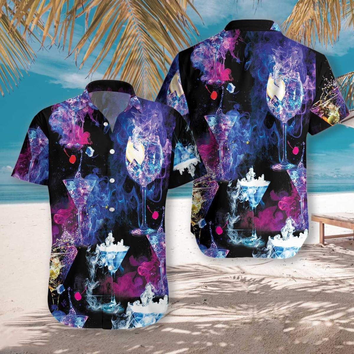 Buy Proud Bartender Cocktails Colorful Ashestropical Unisex Hawaii Aloha Shirts Dh Ha68306