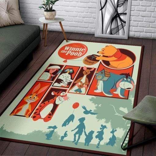 Winnie The Pooh Area Rugs, Disney Movie Living Room Carpet, Custom Floor Decor Hh30104