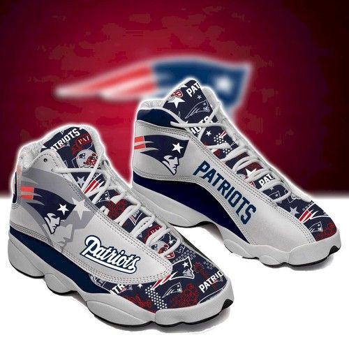 New England Patriots Team Air Jordan 13 Customized For Fan Shoes Sport Sneakers