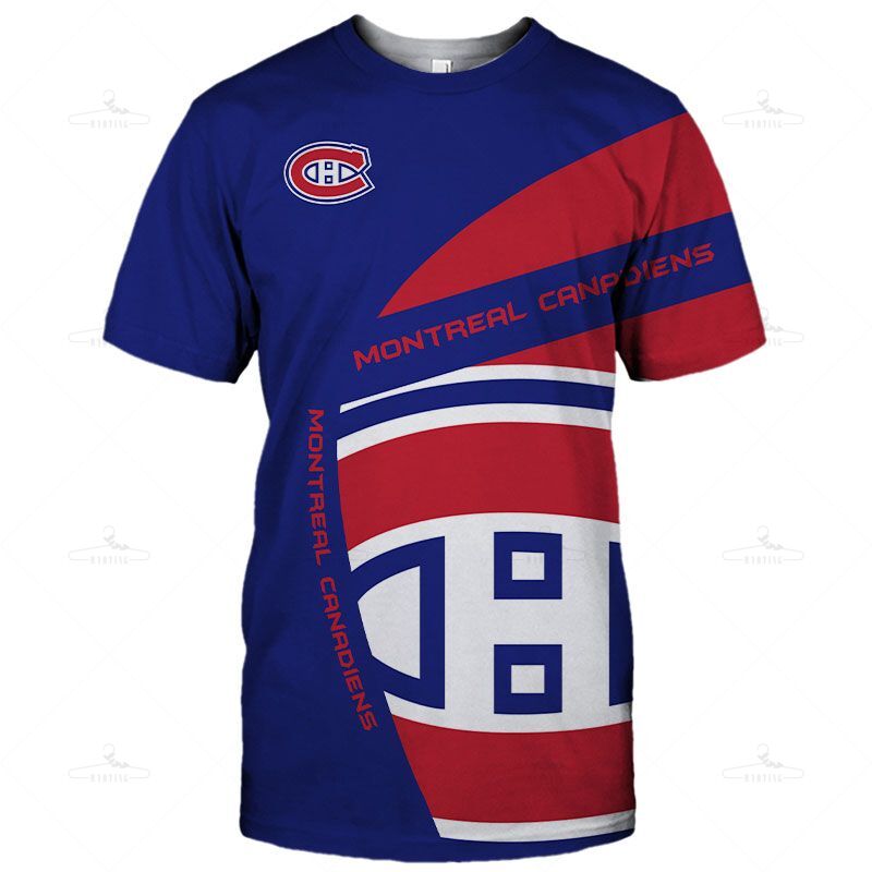 Montreal Canadiens T-Shirt 3D Cute Short Sleeve Gift S