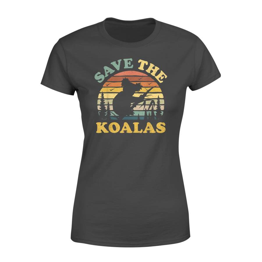 Save the Koala Vintage Retro Animal Lovers Gift T Shirt – Standard Women’s T-shirt